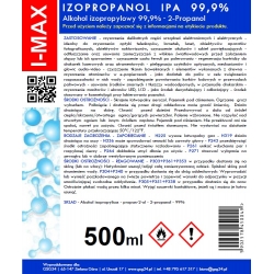 Alkohol izopropylowy Izopropanol IPA I-MAX 99,9% Spray 500ML Najtaniej